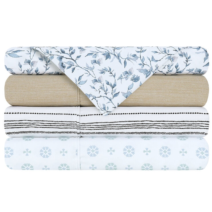 South Point Home Fashions Poly Flannel Sheet Set 6 Piece Queen