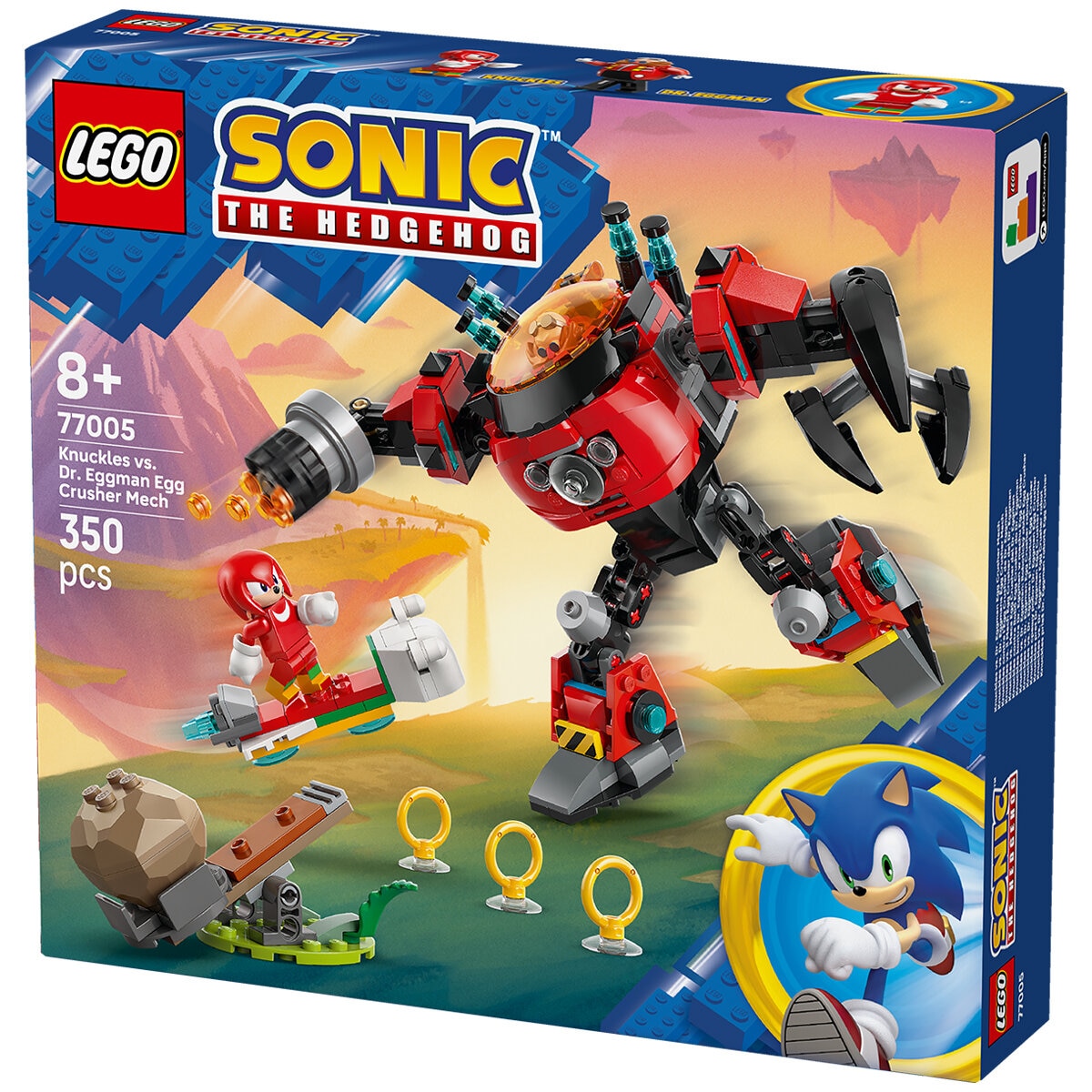 LEGO Sonic the Hedgehog Knuckles vs. Dr. Eggman Egg Crusher Mech 77005