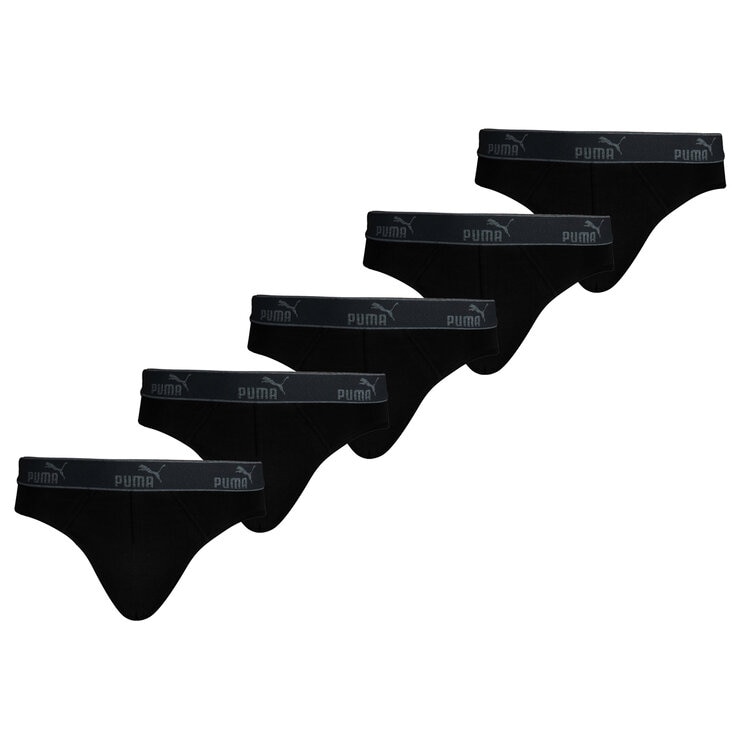 Puma Brief 5 Pack Black Puma Brief 5 Pack Black