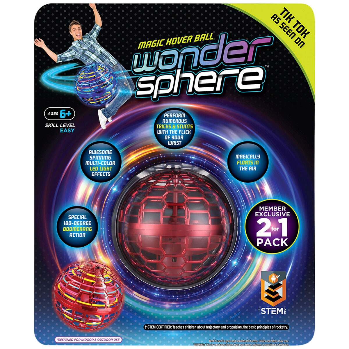 Wonder Sphere Magic Hover Ball 2 Pack