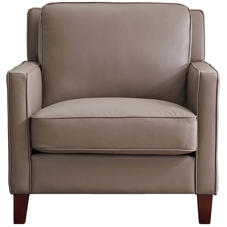 Prospera Home West Park Leather Chair Taupe Costco Australia