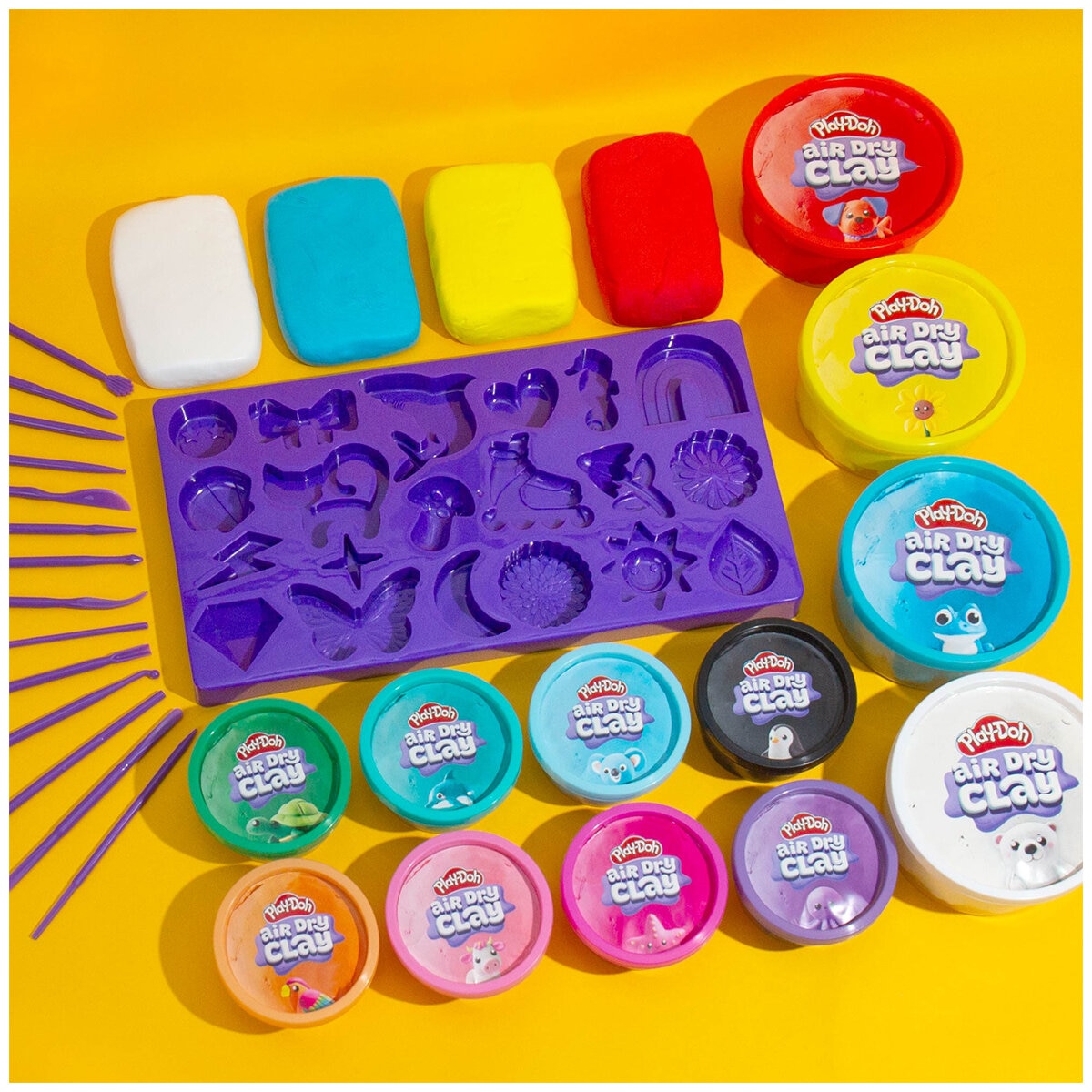 Play-Doh Variety and Air-Dry Clay Assortment