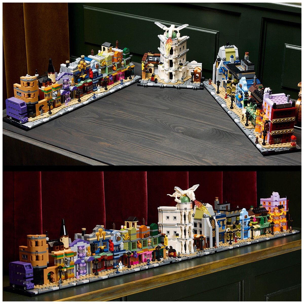 LEGO Harry Potter Diagon Alley Wizarding Shops, Wizard Set for Adults 76444
