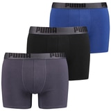 Puma Boxer 3 Pack - Blue/Black