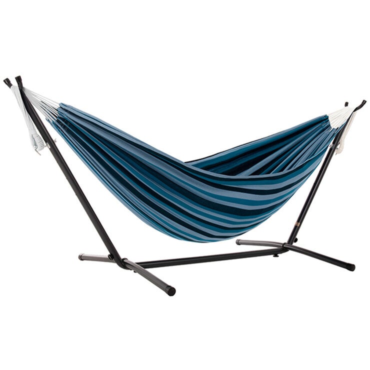 Vivere Double Cotton Hammock with Stand 280cm Vivere Double Cotton Hammock with Stand 280cm