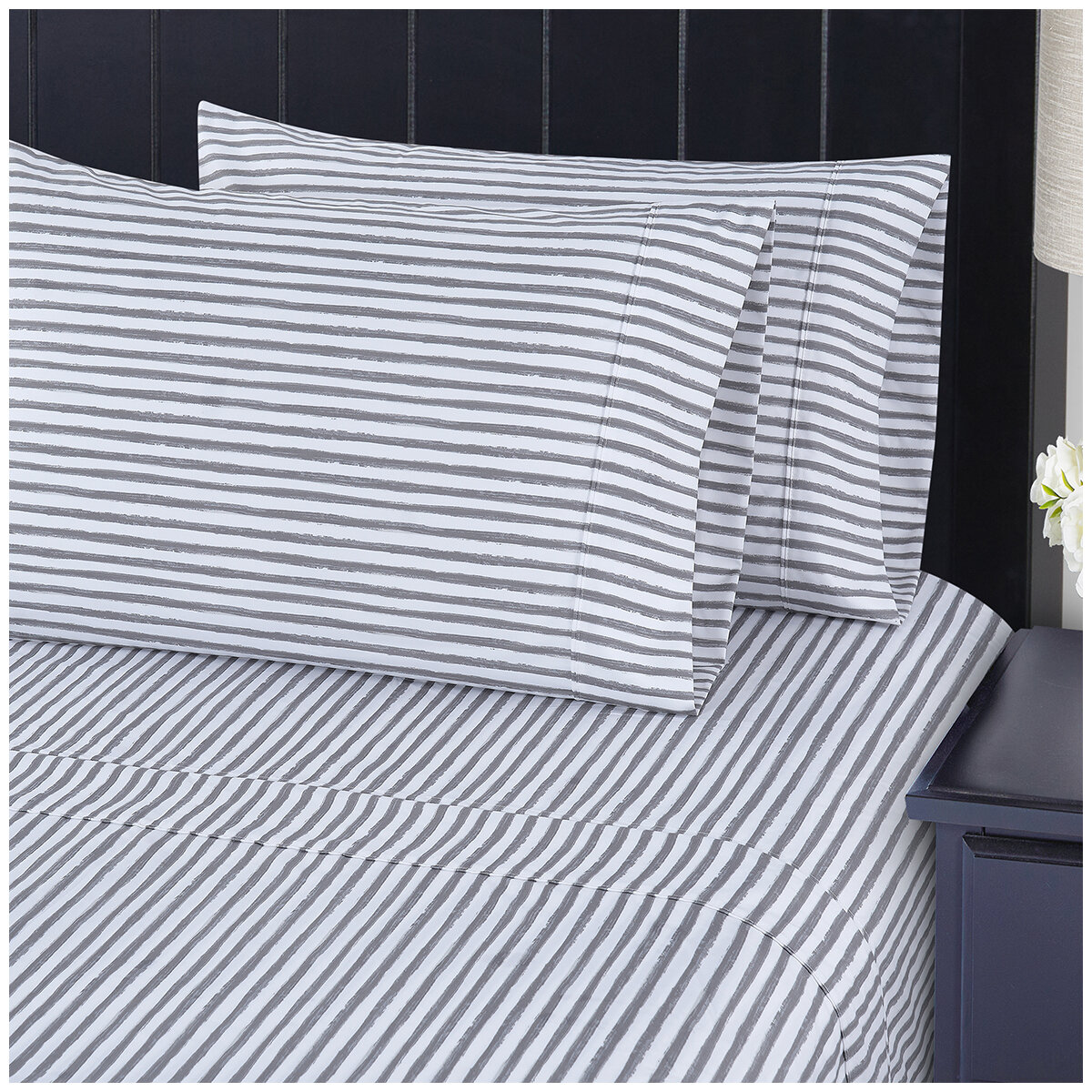 South Point Home Fashions Microfiber 4 Piece Sheet Set Queen