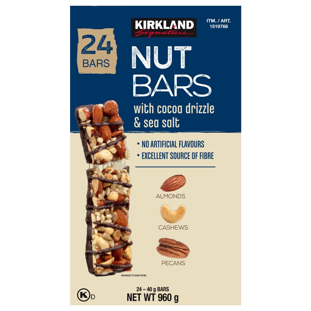 Kirkland Signature Nut Bars 24 x 40g Kirkland Signature Nut Bars 24 x 40g