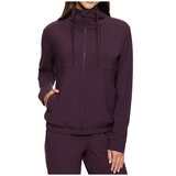 Kirkland Signature Ladies Active Zip Jacket Prune