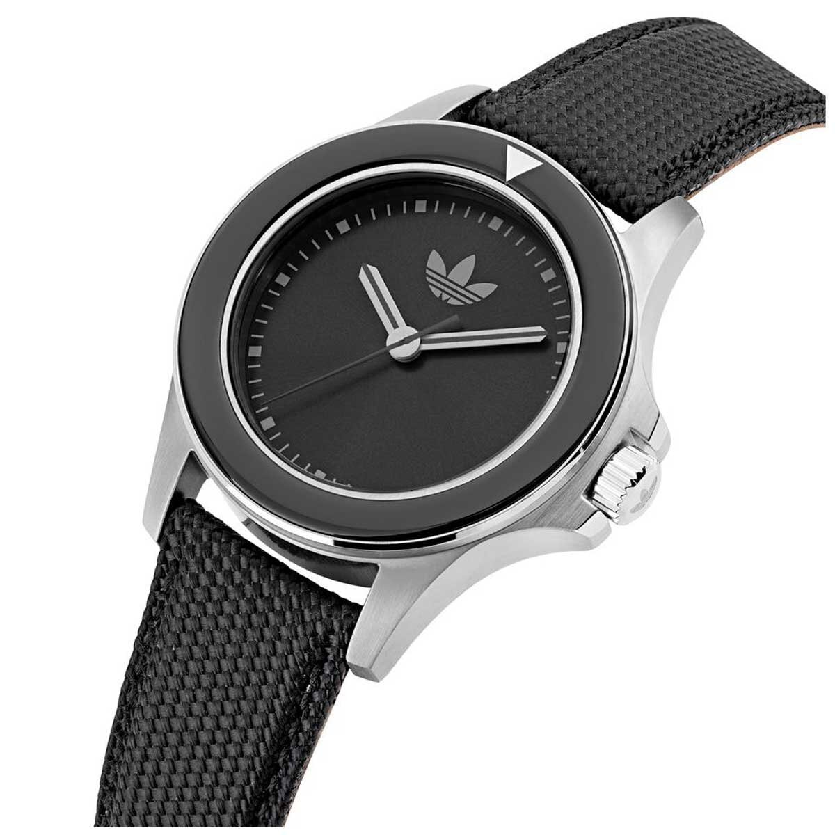 Adidas Originals Black Dial and Strap Expression One Watch AOFH23016