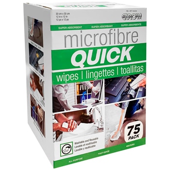Eurow Microfibre Quick Wipes 75 pack