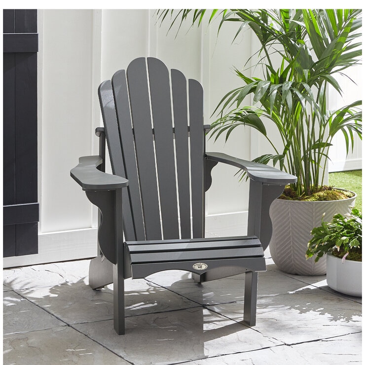 Leisure Line Adirondack Chair Gray Leisure Line Adirondack Chair Gray