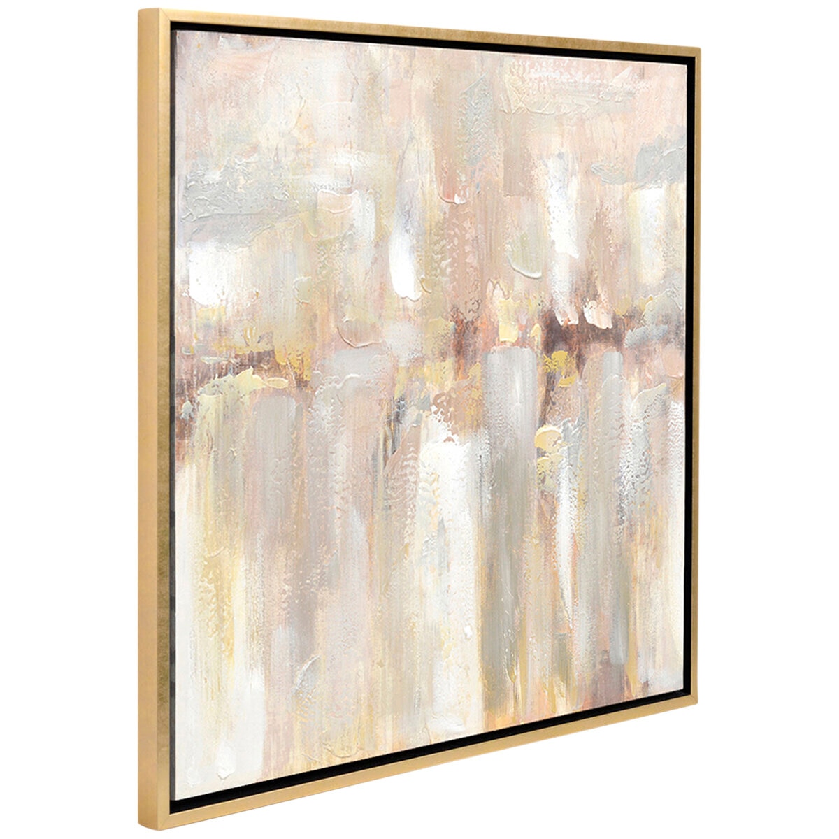 Cafe Lighting and Living Mystery Island Canvas Painting, Grey Taupe/