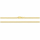 18KT Yellow Gold Diamond Cut Curb Bracelet 3.3g