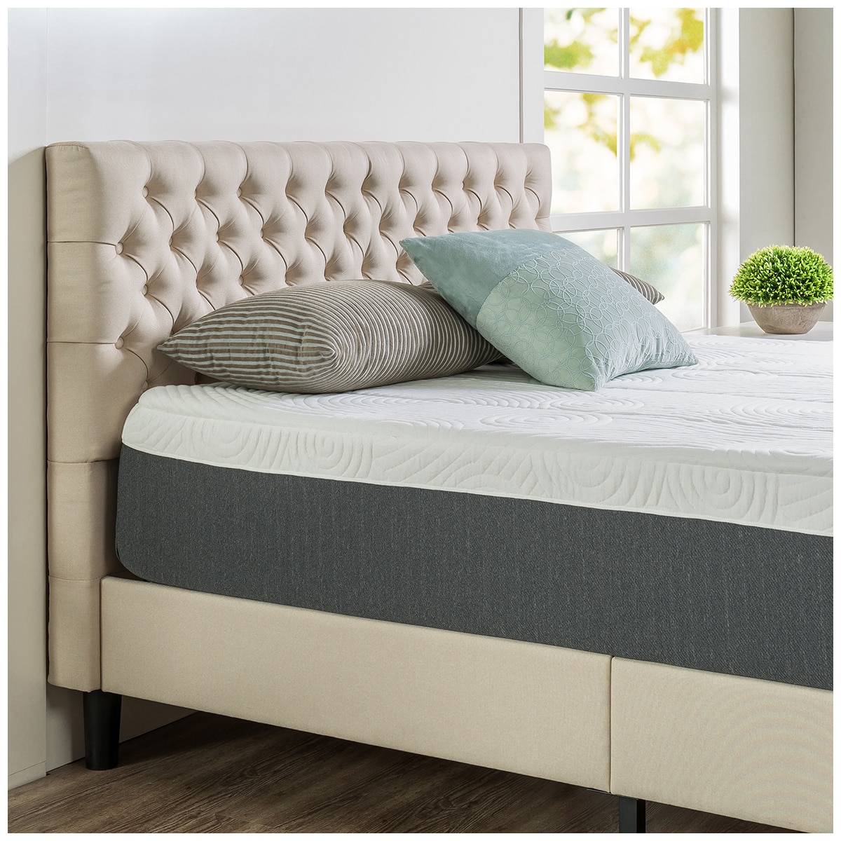 Blackstone Grand Button Tufted Platform King Bed Costco Australia
