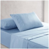 Onkaparinga Cotton Rich 1500TC Sheet Set Queen 4 Piece Blue