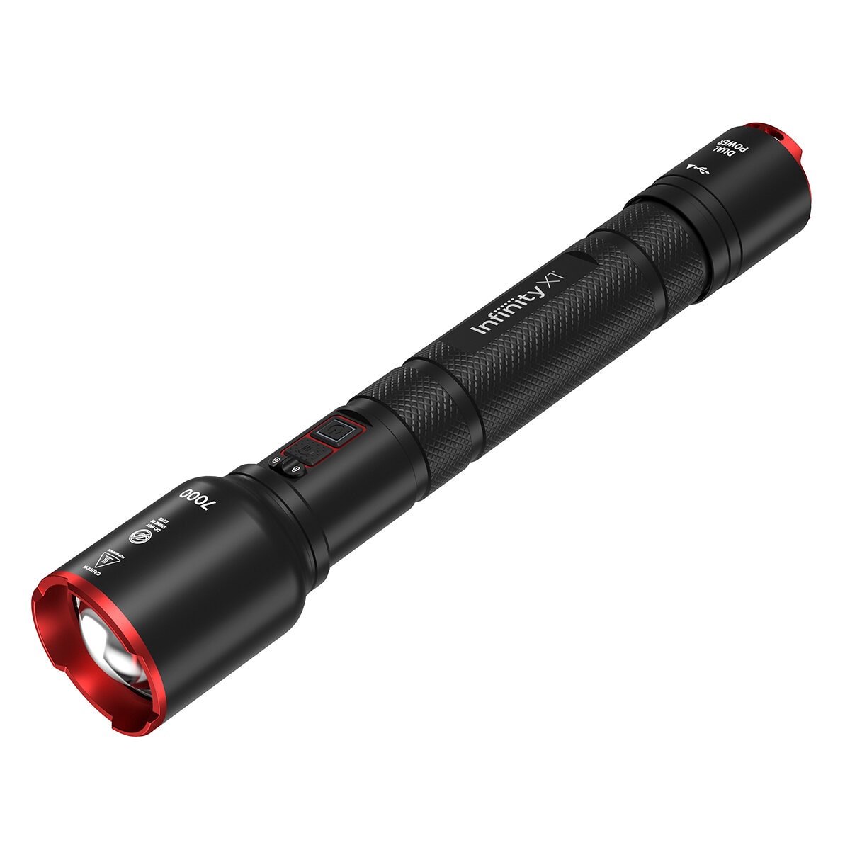 Infinity X1 7000 Lumen Dual Power Rechargeable Flashlight 1806405