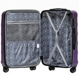 Tosca Bahamas Luggage 3 Piece Set Purple