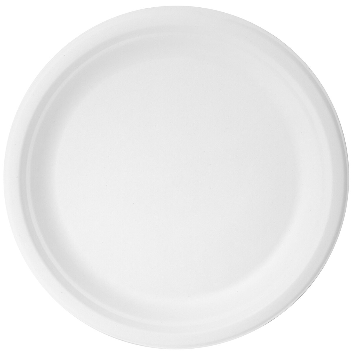 IECO 25cm Biodegradable Sugarcane Bagasse Plates 170 Pack