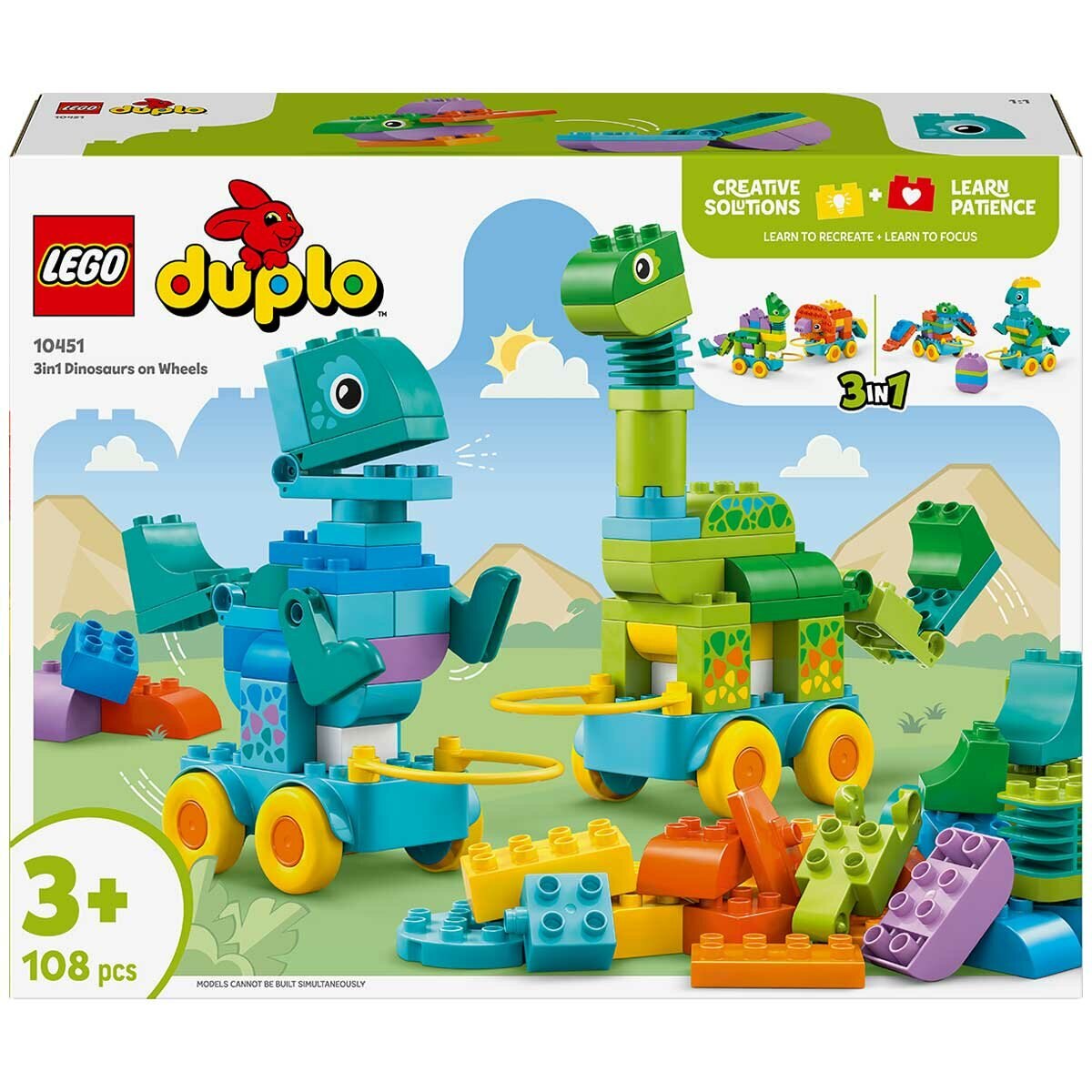 LEGO 3in1 Dinosaurs on Wheels 10451