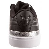 Puma Vikky V3 Leather Metallic Shine Black Silver