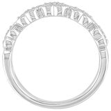 18KT White Gold 0.75ctw Round Diamond Multi Row Ring