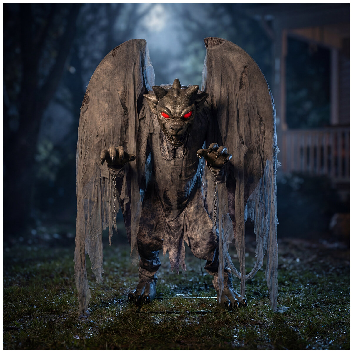 Animated Grim Stone Gargoyle 2.2M