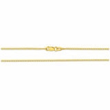18KT Yellow Gold Flat Curb Bracelet 1g