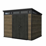 Keter Signature Pent Shed 2.8 x 2.2M - Walnut Look Keter Signature Pent Shed 2.8 x 2.2M - Walnut Look