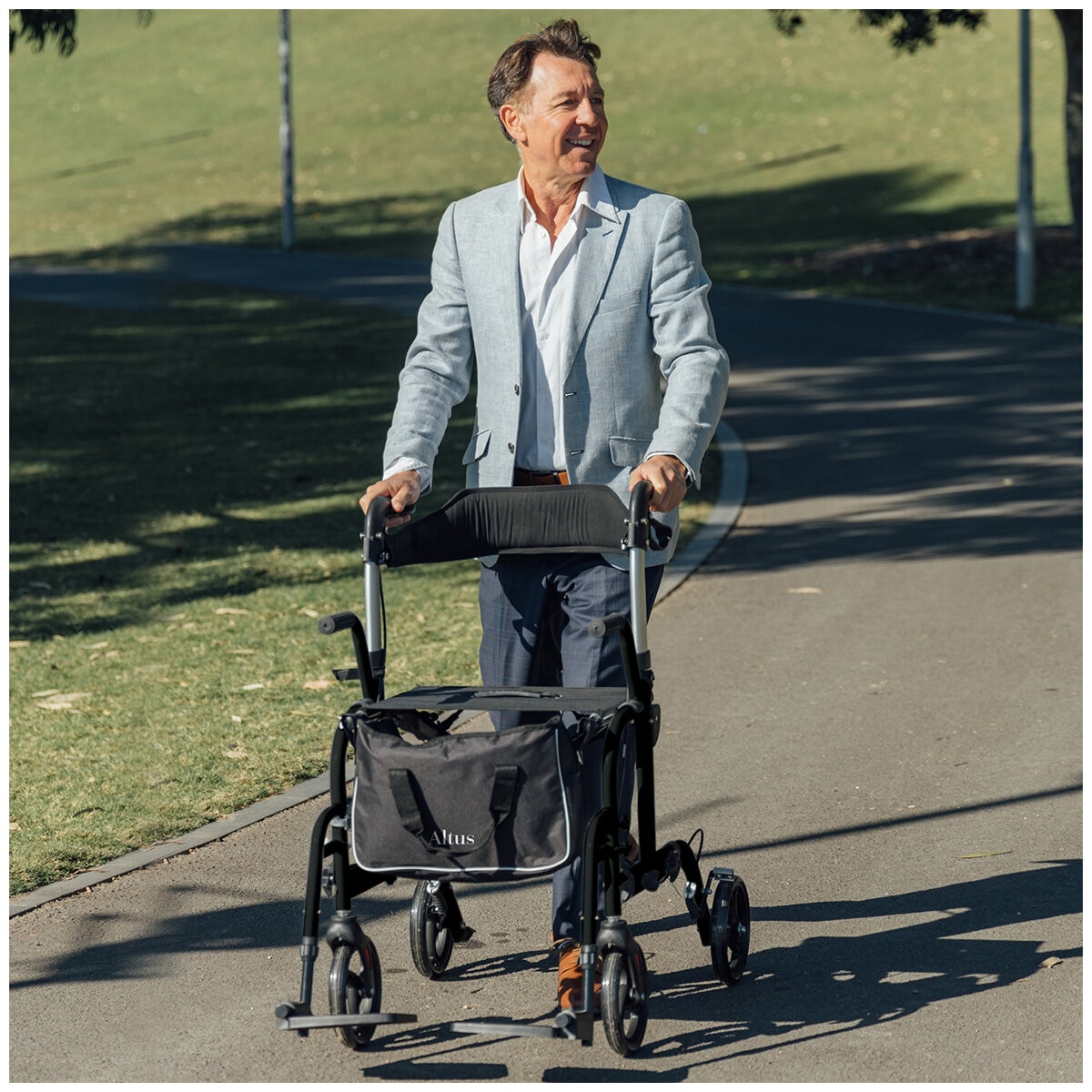 Altus Hybrid Duo 2-in-1 Mobility Rollator and Transit Wheelchair