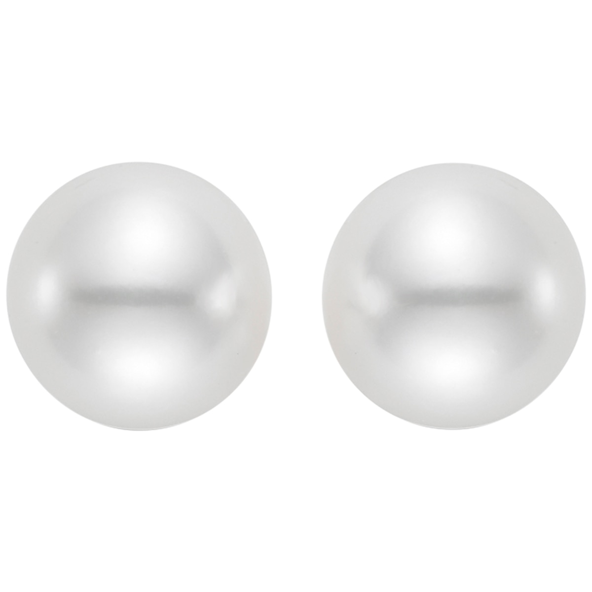 14KT White Gold White Freshwater Pearl Earrings - in depot