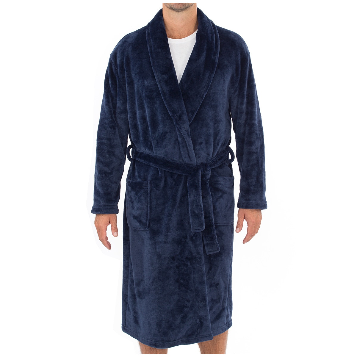 Gloster Men's Robe - Navy