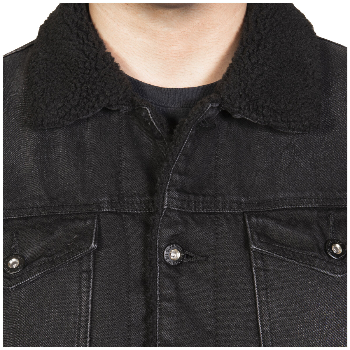 Superdry Highwayman Trucker Jacket Black