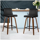 Artiss Black Walnut 2PK Felipe Barstool