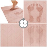 Algodon Dri Bath Stone Mat Blush