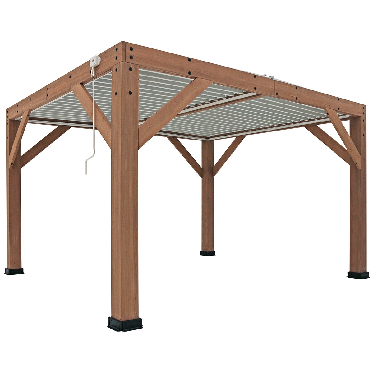 Yardistry Cedar \u0026 Aluminum Louvered 