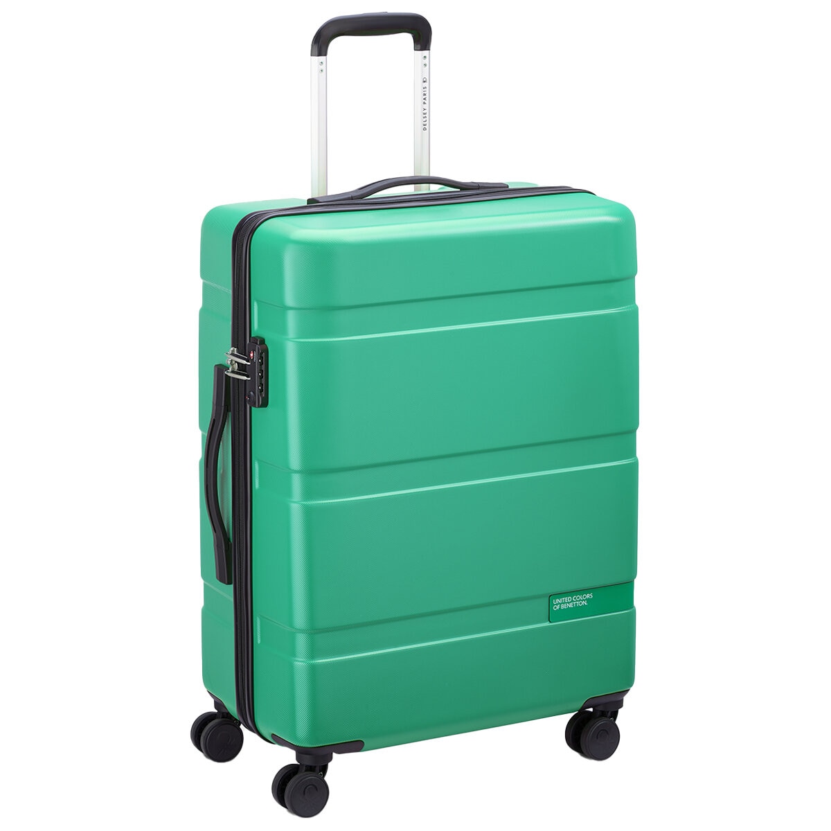 Delsey Benetton 3 Piece Luggage Set Green