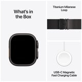 Apple Watch Ultra 2 GPS + Cellular 49mm Black Titanium Case With Black Titanium Milanese Loop M