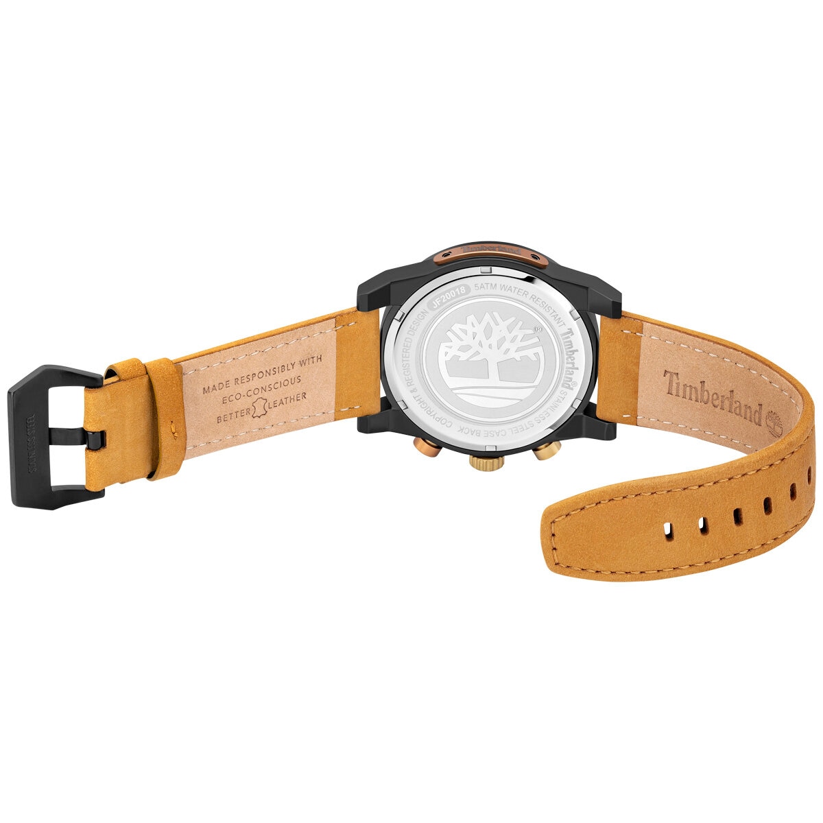 Timberland Sherbrook Black Dial Leather Men s Watch TDWJF