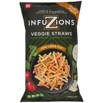 Majans Infuzions Veggie Straws 500 gram