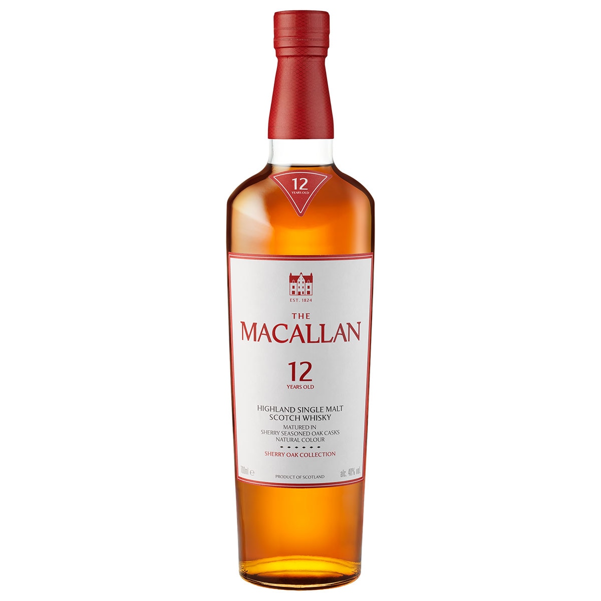 The Macallan 12 Year Old Sherry Oak Cask Single Malt Scotch Whisky 700ml