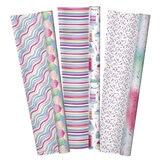 Ks Spring Reversible Trio Gift Wrap