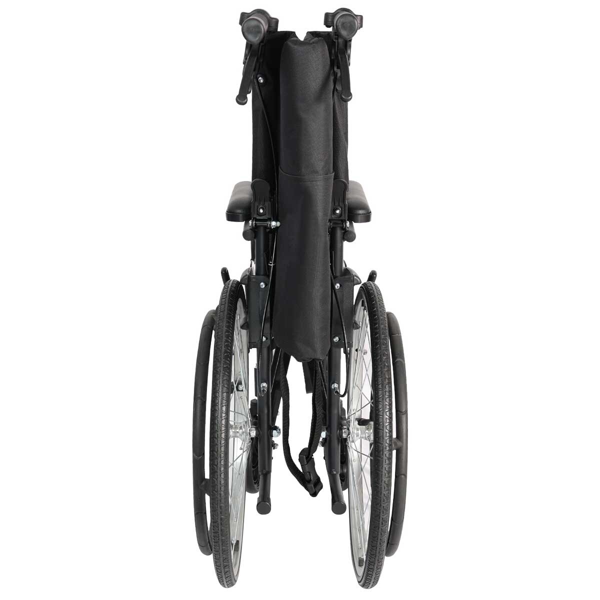 Altus Transport Wheelchair Lightweight Folding Self Propelled 20 Inch Wheel Black