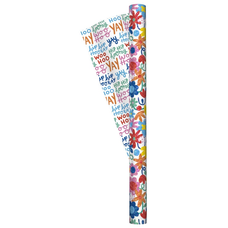 Ks Spring Reversible Trio Gift Wrap