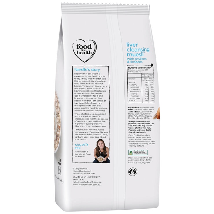 Food for Health Liver Cleansing Muesli & Linseeds 1.3kg