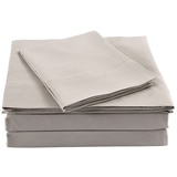Bdirect Royal Comfort Blended Bamboo Sheet Set Queen - Grey