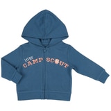 Peanut Shell 2pc Baby Set - Navy Hood/Print Pants