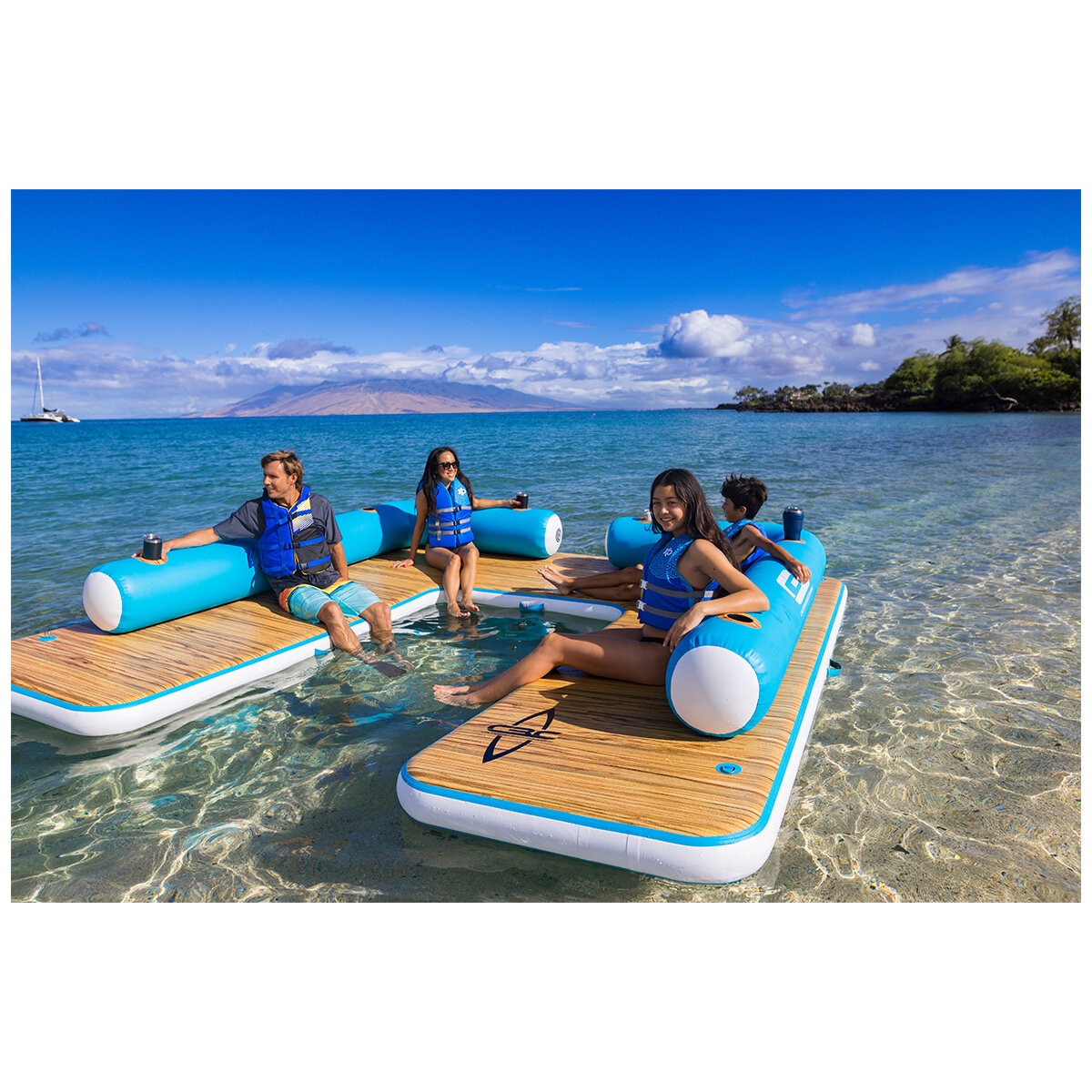 California Boat Company Inflatable Water Lounge 3.5M x 3.5M x 15.2cm