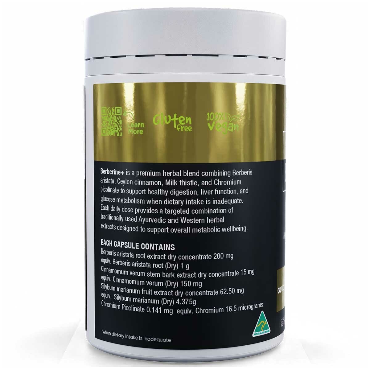 Vitaceuticals Advanced Berberine+ 150 Hard Capsules