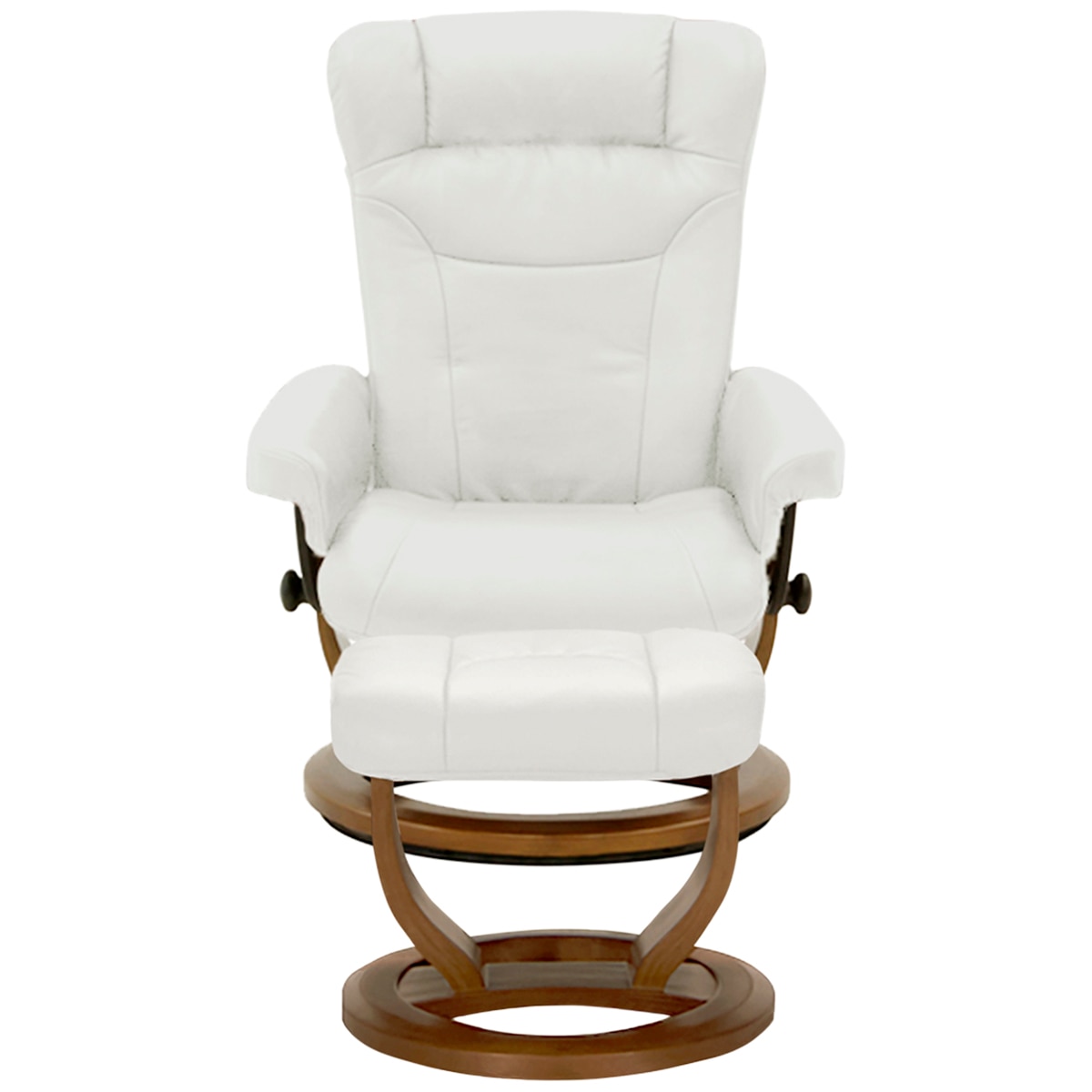 Moran Jetty Large Chair and Ottoman Set White