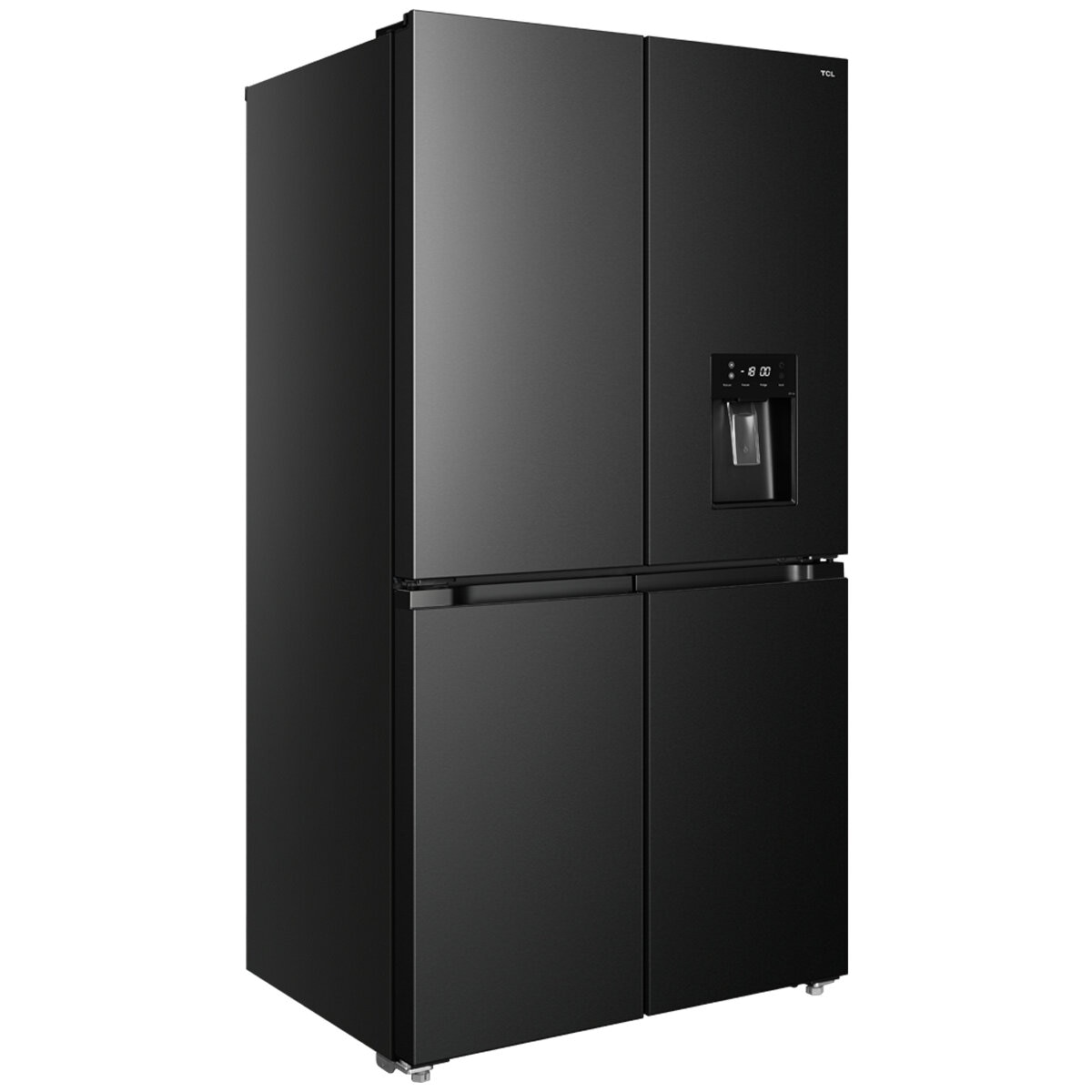 TCL 590L Quad Door Fridge Matte Black TRF590QHB